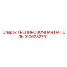 9106232701 ТРЕНИРОВОЧНАЯ ПАНЕЛЬ Epiroc