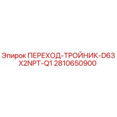2810650900 ПЕРЕХОД-ТРОЙНИК-D63X2NPT-Q1 Epiroc