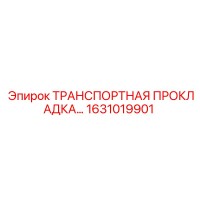 1631019901 ТРАНСПОРТНАЯ ПРОКЛАДКА Epiroc
