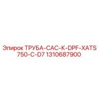 1310687900 ТРУБА-CAC-К-DPF-XATS750-C-D7 Epiroc