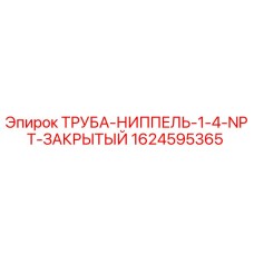 1624595365 ТРУБА-НИППЕЛЬ-1-4-NPT-ЗАКРЫТЫЙ Epiroc