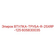 605830035 ВТУЛКА-ТРУБА-R-25XRP-125 Epiroc