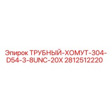 2812512220 ТРУБНЫЙ-ХОМУТ-304-D54-3-8UNC-20X Epiroc