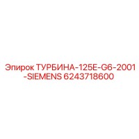 6243718600 ТУРБИНА-125E-G6-2001-SIEMENS Epiroc