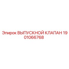 1901066768 ВЫПУСКНОЙ КЛАПАН Epiroc
