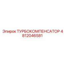 4812046581 ТУРБОКОМПЕНСАТОР от Epiroc