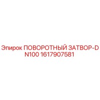 1617907581 ПОВОРОТНЫЙ ЗАТВОР-DN100 Epiroc