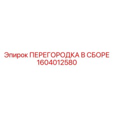 1604012580 ПЕРЕГОРОДКА В СБОРЕ | Epiroc