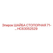 Профессиональная шайба HC63052529 производителя Epiroc