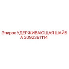 3092391114 УДЕРЖИВАЮЩАЯ ШАЙБА Epiroc