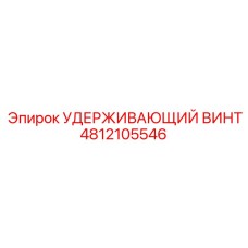 4812105546 УДЕРЖИВАЮЩИЙ ВИНТ Epiroc