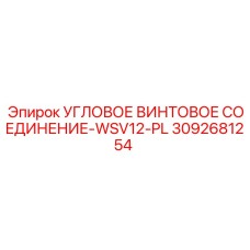 3092681254 УГЛОВОЕ ВИНТОВОЕ СОЕДИНЕНИЕ-WSV12-PL Epiroc
