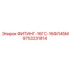 9753231814 ФИТИНГ-16ГС-16ФЛ45М Epiroc