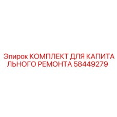 58449279 КОМПЛЕКТ ДЛЯ КАПИТАЛЬНОГО РЕМОНТА Epiroc