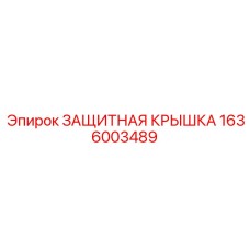 1636003489 ЗАЩИТНАЯ КРЫШКА Epiroc