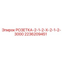 2236209451 РОЗЕТКА-2-1-2-Х-2-1-2-3000 Epiroc