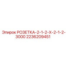 2236209451 РОЗЕТКА-2-1-2-Х-2-1-2-3000 Epiroc