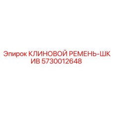5730012648 КЛИНОВОЙ РЕМЕНЬ-ШКИВ Epiroc