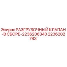 2236202783 РАЗГРУЗОЧНЫЙ КЛАПАН-В СБОРЕ-2236206340 Epiroc