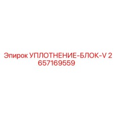 2657169559 УПЛОТНЕНИЕ-БЛОК-V Epiroc