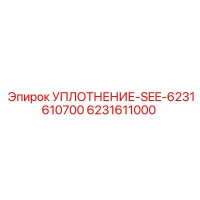 6231611000 УПЛОТНЕНИЕ-SEE-6231610700 Epiroc