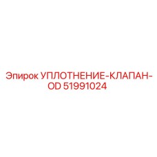 51991024 УПЛОТНЕНИЕ-КЛАПАН-OD Эпирок