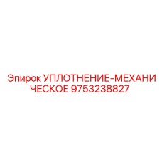 9753238827 УПЛОТНЕНИЕ-МЕХАНИЧЕСКОЕ Epiroc
