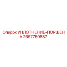 2657750887 УПЛОТНЕНИЕ-ПОРШЕНЬ Epiroc