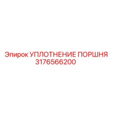 3176566200 УПЛОТНЕНИЕ ПОРШНЯ Epiroc