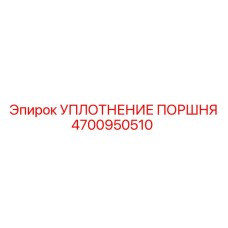 4700950510 УПЛОТНЕНИЕ ПОРШНЯ Epiroc