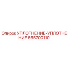 665700110 УПЛОТНЕНИЕ-УПЛОТНЕНИЕ Epiroc