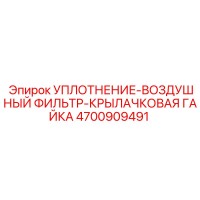 4700909491 УПЛОТНЕНИЕ-ВОЗДУШНЫЙ ФИЛЬТР-КРЫЛАЧКОВАЯ ГАЙКА Epiroc