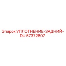 57372807 УПЛОТНЕНИЕ-ЗАДНИЙ-DU Epiroc