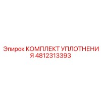 4812313393 КОМПЛЕКТ УПЛОТНЕНИЯ Epiroc
