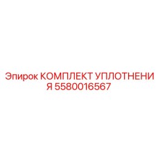 5580016567 КОМПЛЕКТ УПЛОТНЕНИЯ Epiroc