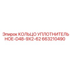 663210490 КОЛЬЦО УПЛОТНИТЕЛЬНОЕ-D48-9X2-62 Epiroc