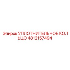 УПЛОТНИТЕЛЬНОЕ КОЛЬЦО 4812157494 Epiroc