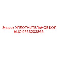 9753203866 УПЛОТНИТЕЛЬНОЕ КОЛЬЦО Epiroc