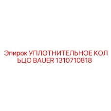 1310710818 УПЛОТНИТЕЛЬНОЕ КОЛЬЦО BAUER Epiroc