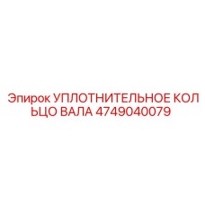 4749040079 УПЛОТНИТЕЛЬНОЕ КОЛЬЦО ВАЛА Epiroc