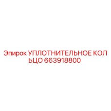663918800 УПЛОТНИТЕЛЬНОЕ КОЛЬЦО Epiroc
