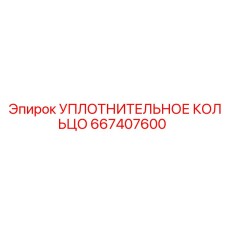 Уплотнительное кольцо 667407600 Epiroc