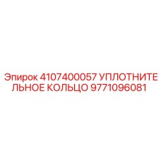 9771096081 УПЛОТНИТЕЛЬНОЕ КОЛЬЦО Epiroc
