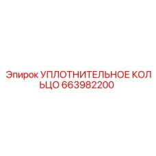 663982200 УПЛОТНИТЕЛЬНОЕ КОЛЬЦО Epiroc
