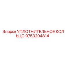 9753204814 УПЛОТНИТЕЛЬНОЕ КОЛЬЦО Epiroc