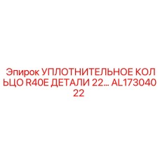 AL17304022 УПЛОТНИТЕЛЬНОЕ КОЛЬЦО R40E ДЕТАЛИ 22… Epiroc