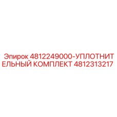 4812313217-УПЛОТНИТЕЛЬНЫЙ КОМПЛЕКТ-Эпирок