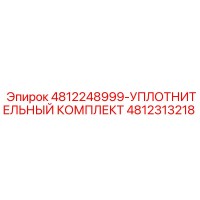4812313218-УПЛОТНИТЕЛЬНЫЙ КОМПЛЕКТ-Эпирок