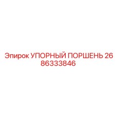 2686333846 УПОРНЫЙ ПОРШЕНЬ Epiroc