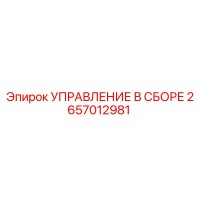 2657012981 УПРАВЛЕНИЕ В СБОРЕ Epiroc